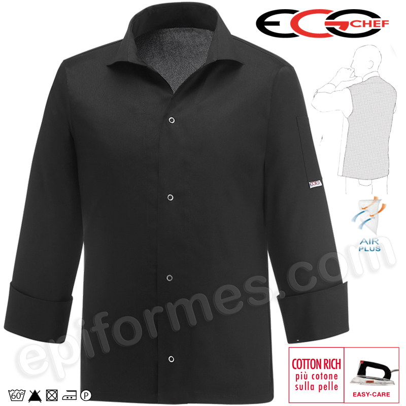 Pantalón cocina unisex EGOCHEF 3504002E BLACK EXTRA DRY, compra online