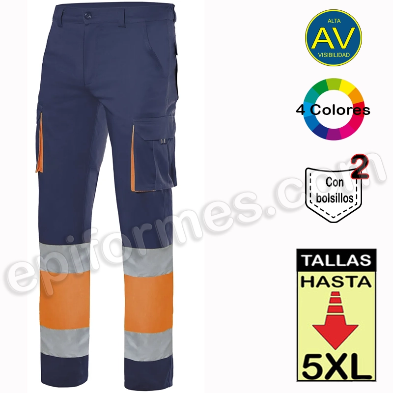 Pantalón multibolsillos línea 6 - ropa de trabajo y vestuario  laboral